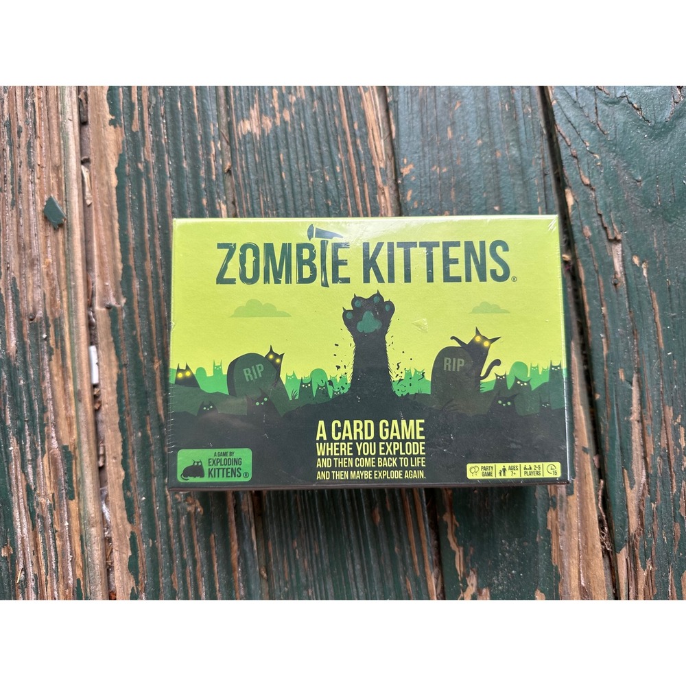 Exploding Kittens Zombie Kittens Card Game New Sealed Family Party Game